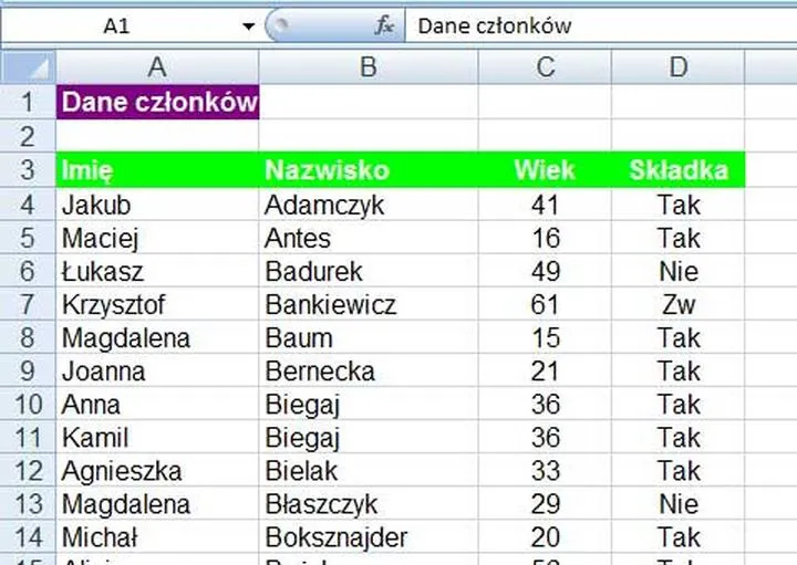 Zarządzanie bazą danych